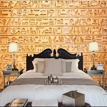 beibehang 3D стереоскопическая большая фреска обои фреска египетские рельефы животных и птиц гостиная ТВ фон