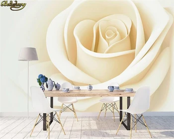 beibehang Пользовательские обои фреска 3D стерео рельефная роза телевизор диван фон настенная живопись papel de parede обои для домашнего декора