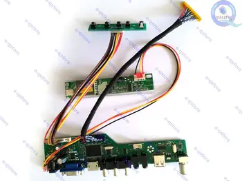 e-qstore: Утилизация и повторное использование экрана панели ноутбука QD14TL02-ЖК-контроллер Lvds, плата драйвера, комплект инверторного монитора, совместимый с HDMI, VGA, AV