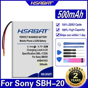 Аккумулятор HSABAT 381424 AHB441623 емкостью 500 мАч для Аккумуляторов Беспроводной Гарнитуры Sony SBH-20 SBH20