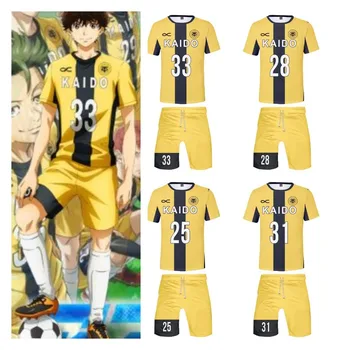Аниме Ао Аши Косплей одежда City Esperion Футболка Шорты Комплект мужской и женской футбольной спортивной одежды