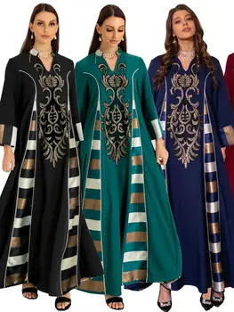 Африканские Платья Исламская Одежда Для Женщин Рамадан Дубай Абайя Турция Арабский Хиджаб Мусульманское Длинное Платье Robe Musulmane Femme Vestido