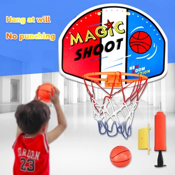 Баскетбольная корзина 27x21 см, игрушки-обручи, Пластиковая доска для мини-баскетбола, Семья, Дети, Набор игрушек для баскетбола, Настенная игра, Мини-корзина