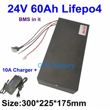 Батарея Lifepo4 с Высокой Скоростью разряда 24V 60Ah Lifepo4 для Свинцово-Кислотного Аккумулятора Лодка подвесной Мотор Яхта ebike motor