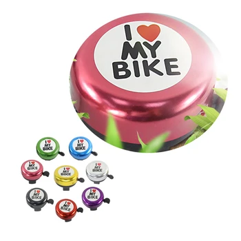 Велосипедный звонок из алюминиевого сплава Mini I Love My Bike Универсальный Горный велосипед Дорожный Электровелосипед Электрический Скутер Креативные Аксессуары В подарок
