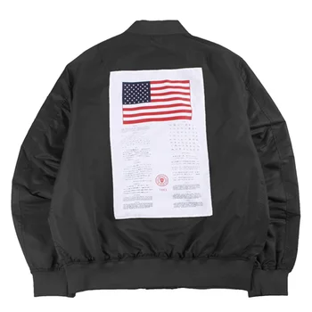 Винтажная нашивка на спине MA1, куртка-бомбер, мужская демисезонная куртка в стиле ретро в стиле хип-хоп, мужское пальто, уличная ветровка 2023