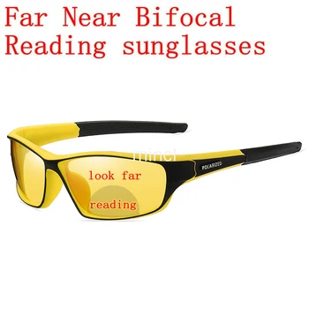Винтажный спортивный считыватель ночного видения Для мужчин с антибликовым увеличением для ночного вождения, Бифокальные очки для чтения для женщин, мужчин NX