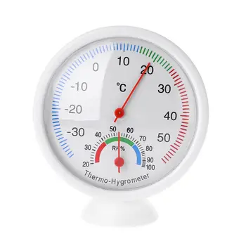 Внутренний Наружный Термометр в форме часов Многофункциональный Измеритель Влажности, Измеритель Температуры, Гигрометр, Измеритель влажности