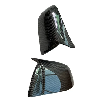 Высококачественные автомобильные чехлы для зеркал из углеродного волокна для модели Y Идеальная посадка