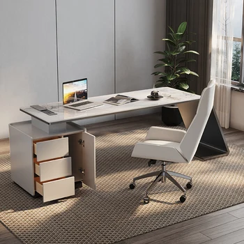 Высококачественный итальянский минималистичный шиферный настольный светильник, роскошный современный офисный стол, дизайнерский рабочий стол для дома, модный компьютерный стол