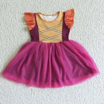 Горячие товары RTS Children Flying Цельнокроеная одежда для маленьких девочек, платья-пачки для малышей