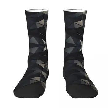 Графические чулки Cool Polygon и Noir R92, лучшая покупка, эластичные носки в рулоне, забавная новинка
