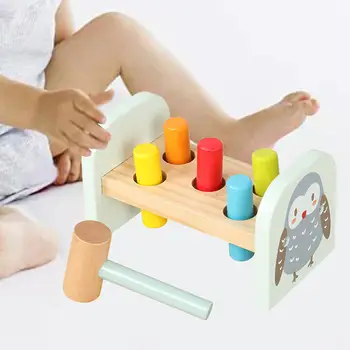 Деревянная игрушка-колотушка Деревянная колотушка для вечеринок для малышей дошкольного возраста