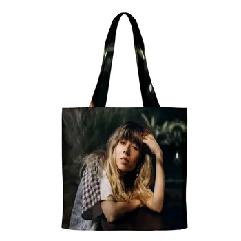 Дженнет Маккерди Актриса, Товарная ткань, холщовая сумка, сумки для покупок с принтом, Многоразовые сумки для покупок через плечо