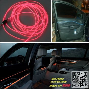Для Nissan EXA/Pulsar NX N13 Рассеянный свет в салоне автомобиля, подсветка панели для автомобиля внутри, прохладная полоса света, полоса оптического волокна