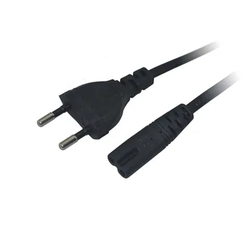 Для PS2 PS3 Тонкий штекер EU с 2-контактным разъемом, кабель питания переменного тока, шнур для консоли PS4, блок питания для xbox EU