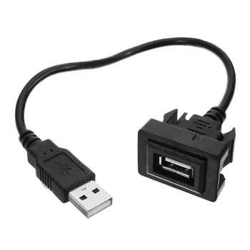 Для автомобиля Toyota удлинительный кабель USB 2.0 для автоматической приборной панели, шнур адаптера для скрытого монтажа интерфейса