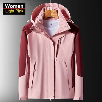 Женская водонепроницаемая походная куртка, Дышащая Ветрозащитная куртка для бега, кемпинга, рыбалки, охоты, треккинга, пальто с защитой от обрастания