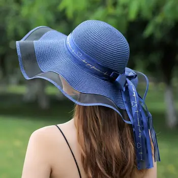 Женская модная солнцезащитная шляпа-купол, летняя пляжная шляпа, однотонный головной убор
