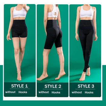 Женские брюки для похудения, спортивные леггинсы для тренировок в тренажерном зале, корректирующие талию брюки для контроля живота