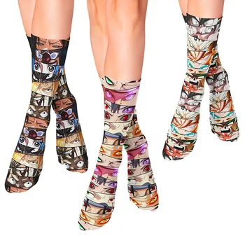 Женские носки Креативные женские носки с героями мультфильмов, носки-трубочки в японском стиле с аниме, модные забавные носки с индивидуальным рисунком