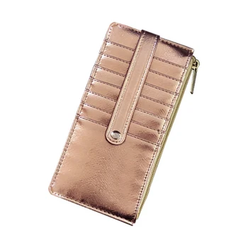 Женский кошелек для девочек, 1 шт., длинный дизайн, модная пряжка из искусственной кожи для денежных карт, хит продаж-WT