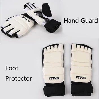 Защита рук SMAI тхэквондо Перчатки для защиты рук Взрослые Дети Защита ног для тхэквондо Легкая Мягкая защита подъема