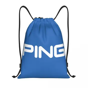 Изготовленная на заказ сумка для гольфа с логотипом на шнурке для мужчин и женщин, легкий рюкзак для хранения в спортивном зале