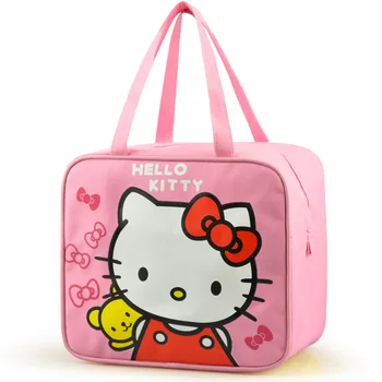 Изолированная сумка для ланча hello kitty, утолщенная водонепроницаемая переносная сумка для ланча, мультяшная детская изоляционная сумка 25 * 22 * 14 см