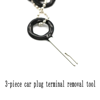 Инструмент для удаления клеммы автомобильной вилки из 3 частей, Пластиковая ручка из нержавеющей стали, Выталкиватель иглы