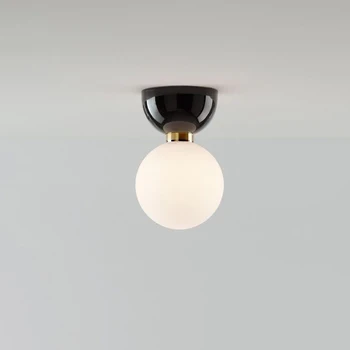Итальянский Скандинавский Креативный потолочный светильник с стеклянным шаром для прохода, Дизайнерский потолочный светильник для прихожей, Дизайнерский потолочный светильник для гардероба