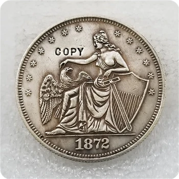 КОПИЯ-РЕПЛИКА 1872 года С изображением Щита Свободы и Орла в полдоллара, копия монеты 