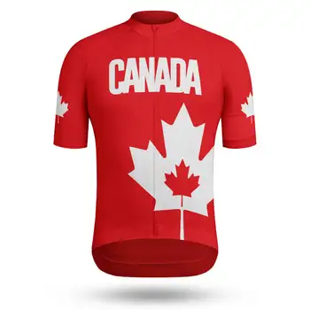 Канада Велоспорт Джерси Мужчины Женщины Велоспорт Джерси 2023 Мода Велосипед Джерси Pro Team Велосипедная рубашка MTB Дорожная одежда
