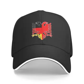 Классическая немецко-албанская бейсболка для женщин и мужчин с регулируемым гербом Албании Орел, Папина шляпа на открытом воздухе