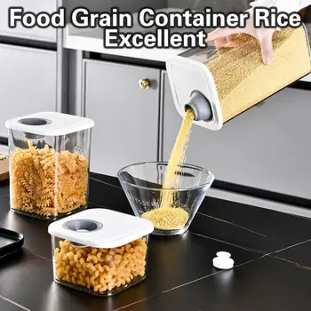 Коробка для хранения риса объемом 600/1500/2500 мл, Герметичный Прозрачный Пылезащитный контейнер для пищевых продуктов, кухонные принадлежности для риса