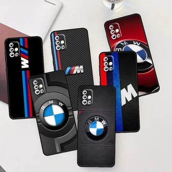 Красный Синий Автомобиль BMW Для Samsung Galaxy A04 A04E A42 A12 A02S A91 A81 A71 A51 A41 A31 A21 A01 Силиконовый Черный Чехол Для телефона Coque Capa
