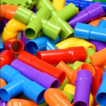 Креативная водопроводная труба DIY Дизайн Водные строительные блоки Игрушки Строительные блоки Монтессори Детские строительные развивающие игрушки в подарок