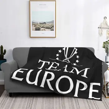 Кубок Умывальника 2022 Team Europe Одеяло флисовое потрясающее теплое одеяло для дома Осень/зима