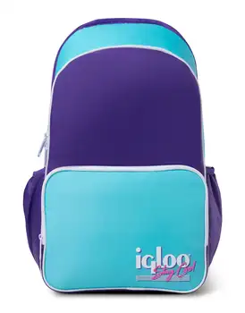 Кулер для рюкзака в стиле ретро с мягкими стенками на 20 банок, фиолетовый