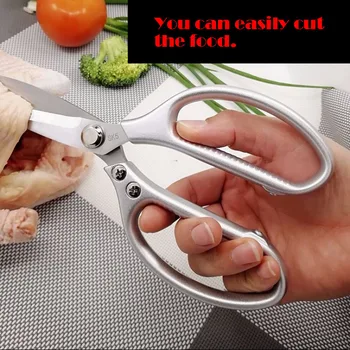 Кухонные ножницы Ножницы из нержавеющей стали с нескользящими ручками для ежедневного использования в домашних условиях.