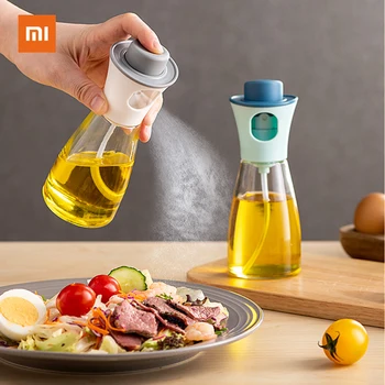 Кухонный гарнитур Xiaomi Mijia, дозатор масла, туман, домашнее оливковое масло, стеклянный спрей, масляный распылитель, Кухонная масленка для снижения давления воздуха