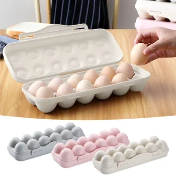 Кухонный холодильник с 12 решетками, коробка для яиц, защищенная от повреждений при столкновении, коробка для хранения яиц, коробка для утиных яиц, коробки для хранения яиц, прямая поставка, горячая распродажа