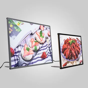 Лайтбокс a3, большой светодиодный лайтбокс для рекламы, прозрачный светодиодный дисплей на панели меню