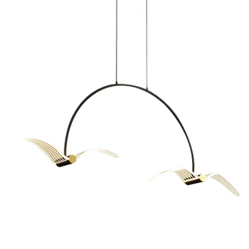 Лампа для столовой, современная минималистичная барная настольная люстра, дизайнерские лампы в скандинавском стиле