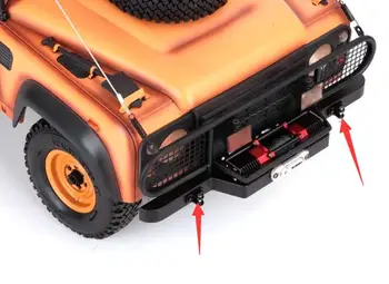 Металлический крюк для лебедки на переднем бампере и пряжка для гусеничного грузовика Rock Crawler D110 D90 Defender 4x4 1/10 RC 4WD
