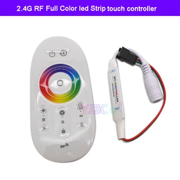 Мини Полноцветный SPI RGB светодиодный контроллер DC5-24V 2.4 G RF сенсорная панель диммер для WS2812 WS2813 WS2815 Пикселей светодиодные ленты