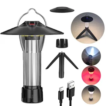 Многофункциональный походный фонарь, Портативный походный фонарь на открытом воздухе с магнитом, аварийное освещение, Подвесной светильник для палатки, Мощная рабочая лампа