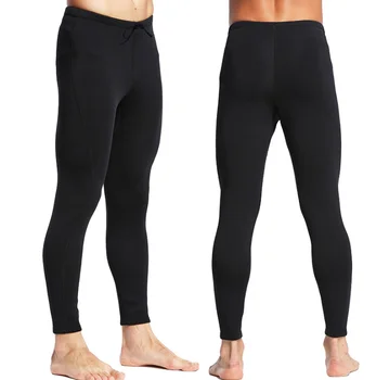 Мужские штаны для подводного плавания из неопрена толщиной 2 мм, черные штаны для подводного плавания с маской и трубкой, для серфинга, с длинными рукавами