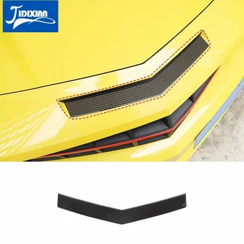 Наклейка для украшения передней части автомобиля из мягкого углеродного волокна JIDIXIAN для Chevrolet Camaro 2010 2012 2013-2015 Внешние Аксессуары