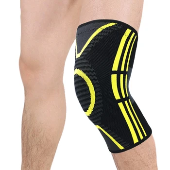Наколенник для бега, снятия боли, восстановления после травм, трикотажная дышащая спортивная опора для колена